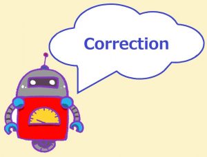 correction